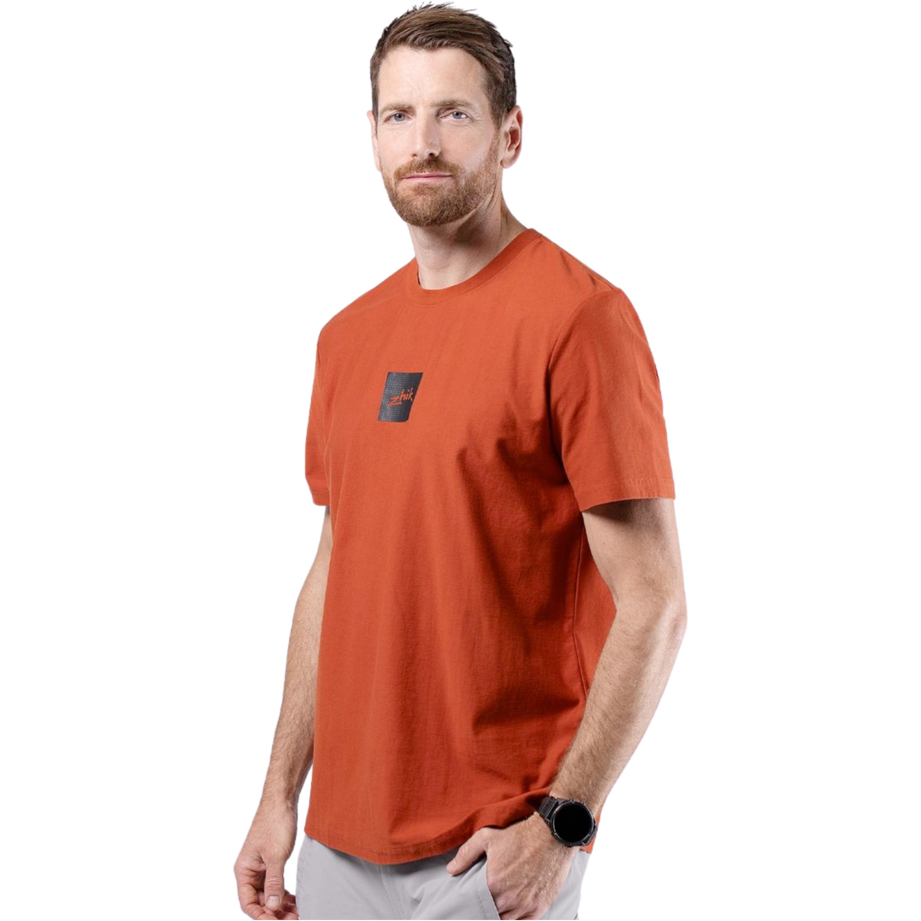2026 Zhik M&auml;nner Carbon-T-Shirt TEE-0735-M - Red Earth